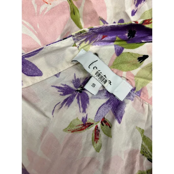 RTR Louna Sz S Floral Purple Red Tiered Sleeveless Resort Maxi Dress printed - Image 5