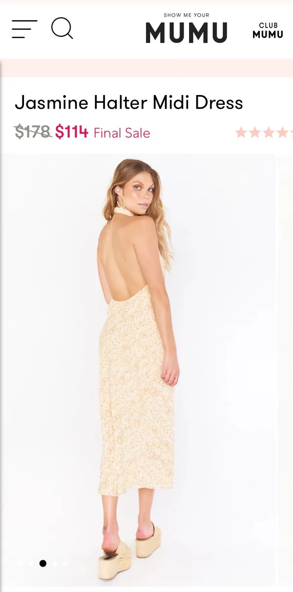 Show Me Your Mumu Halter Dress - Image 2
