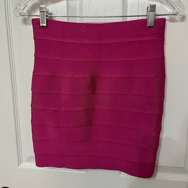 Hervé Léger x Forever 21‎ collection, bandage mini skirt size medium pink - Image 7