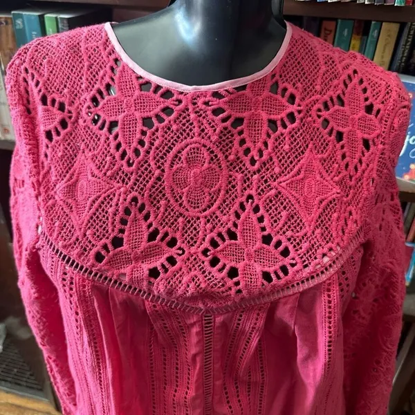 Greylin The Jetset Diaries barbiecore hot pink lace mini dress - Image 2