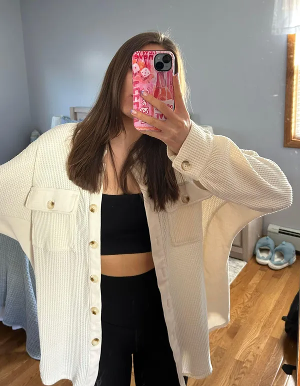 Amazon Waffle Knit Button Down - Image 2