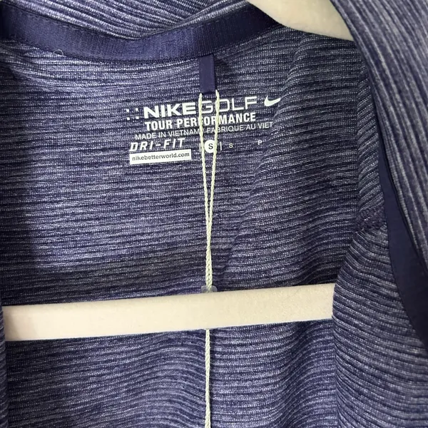 NWT Nike Golf Purple Dri-FIT Tour Performance Zippered Vest - Image 3