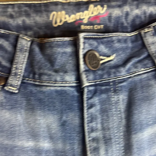 Wrangler Western Dark Blue Bootcut Denim Jeans with Embroidery - Image 5