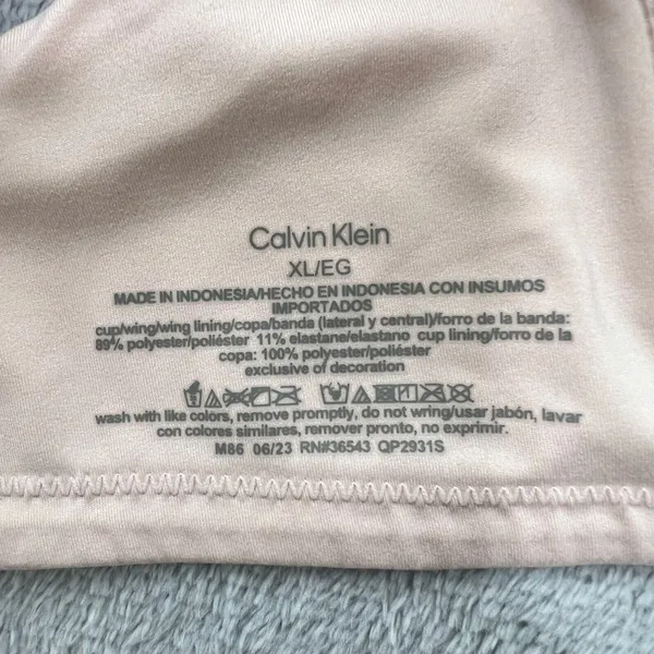Calvin Klein Wireless T-Shirt Bra Full‎ Coverage Everyday Comfort XL - Image 4
