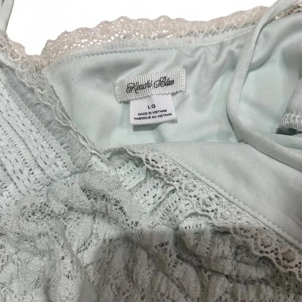 Kimchi Blue Light Mint Green Lace Cami Top - Image 6