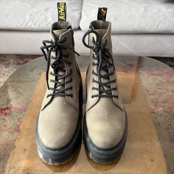 Dr. Martens Jadon Milled Nubuck Platform Boots Ladies 6 - Image 2