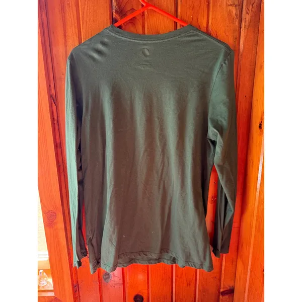 NHL Minnesota Wild Women XL Long Sleeve Graphic T-Shirt‎ Green Crewneck Tee - Image 2