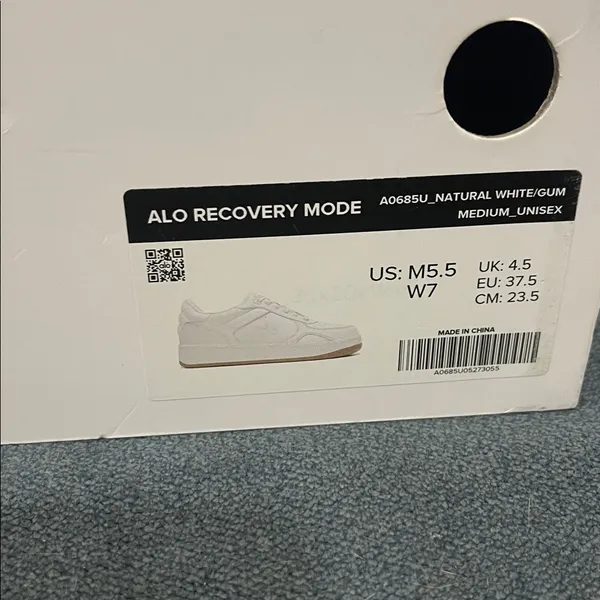 Alo Recovery Mode Casual Cushioned Lace Up Shoes Sneakers Natural White Gum 7 - Image 15
