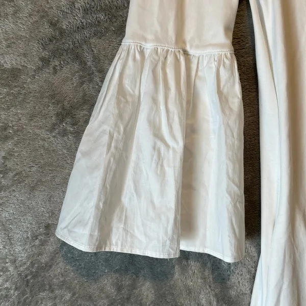 Peruvian Connection Pima Cotton Catania Dress Bell Sleeves Size XS‎ White - Image 3