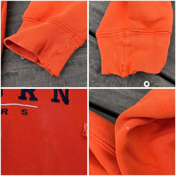 Vintage Orange Jansport Auburn Tigers Hoodie Sweatshirt Colligate Top - Image 8