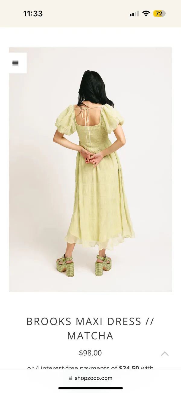 ZOCO Brooks Maxi Dress Size M - Image 3
