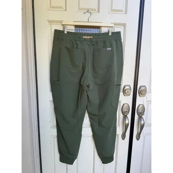 FIGS Women Relaxed Uman Jogger Scrub Pants Olive Green High Waisted Size XXL NWT - Image 2