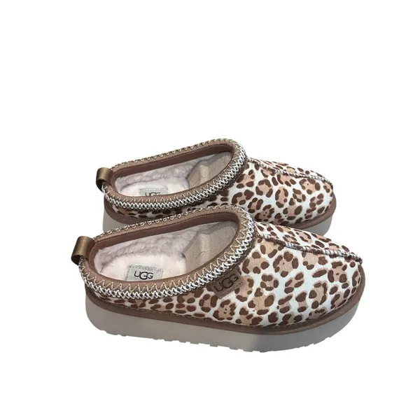 UGG Tazz Plains Leopard Print Slippers size 8ugg Jasmine New - Image 2