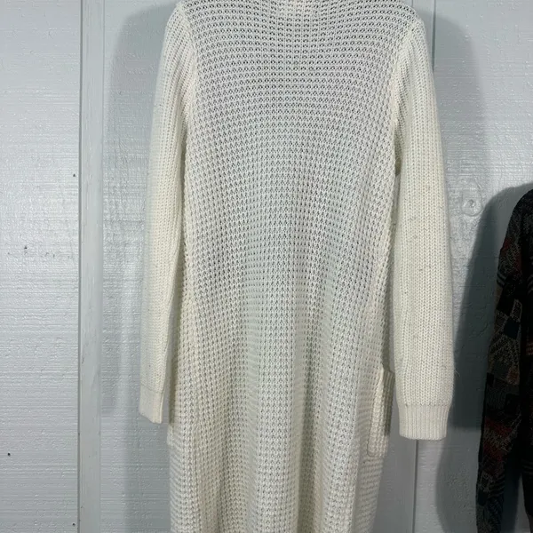 Ambiance Apparel Off White Cardigan Sweater Size Large EUC - Image 4