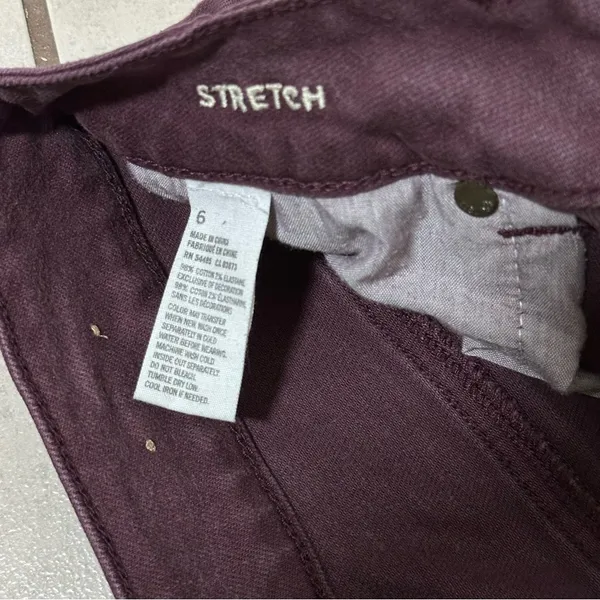 American Eagle Women‎ Purple Cut Off Distressed Shorts Stretch Size 6. - Image 5