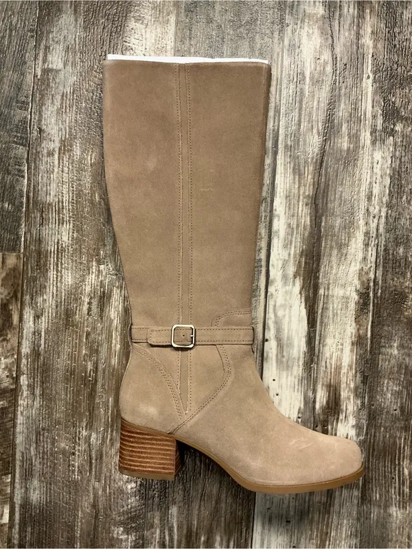Koolaburra Knee High Suede Boots in Taupe Size 9 - Image 9