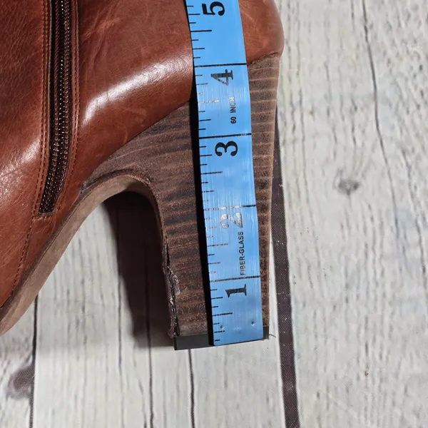 Stuart Weitzman Demigran‎ Leather Ankle Boots Block Heel Booties Women's Shoes - Image 14
