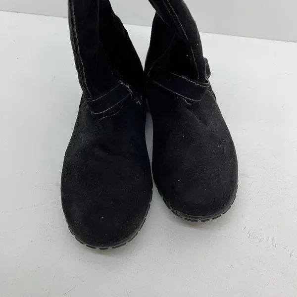 Dr Scholls black mid calf side zip round toe synthetic boots warm women size 8 - Image 5