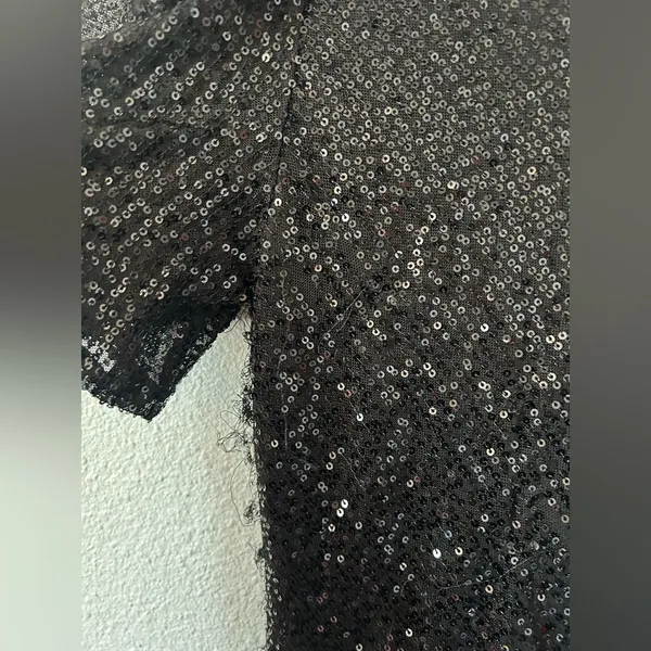 ASTR the label Sequin Flutter Sleeve Mini Dress DAMAGED! Sz M - Image 6