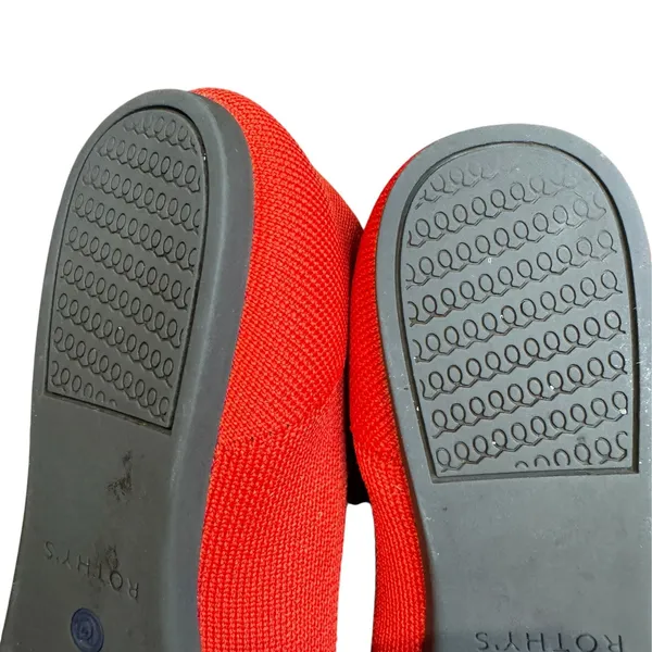Rothy's The Point Shoes Womens 8.5 Red Knit Pointed Toe Flats Comfort Slip On - Image 10