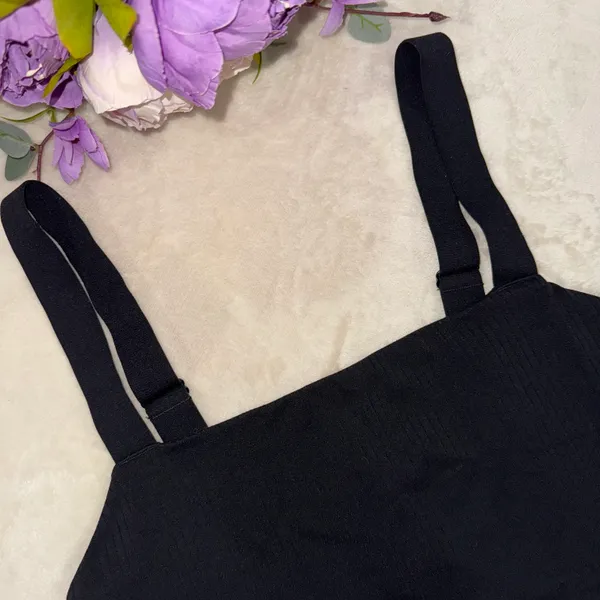 Aerie Offline Black Ribbed Bra Top - Image 7