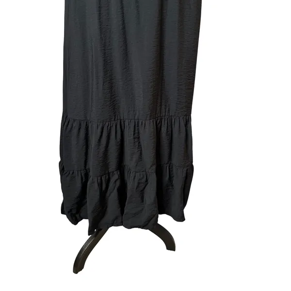 A New Day Whimsigoth Grunge Open Back Tiered Cami Black Maxi Dress Womens S Cut Out - Image 7