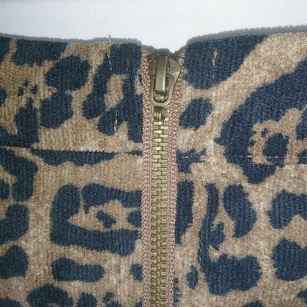 Sadie & Sage S Mob Wife Leopard Zip Front Mini Skirt - Image 9