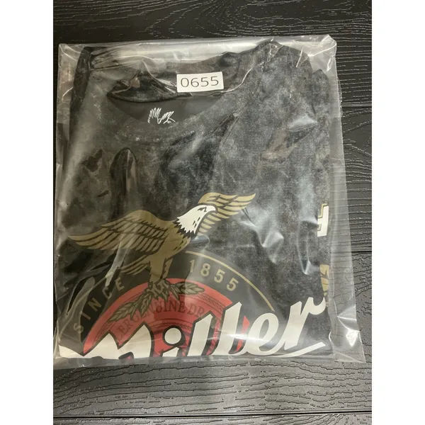 Miller Genuine Draft Womens XS T Shirt Acid Wash Beer Graphic Tee NWT Black - Image 4