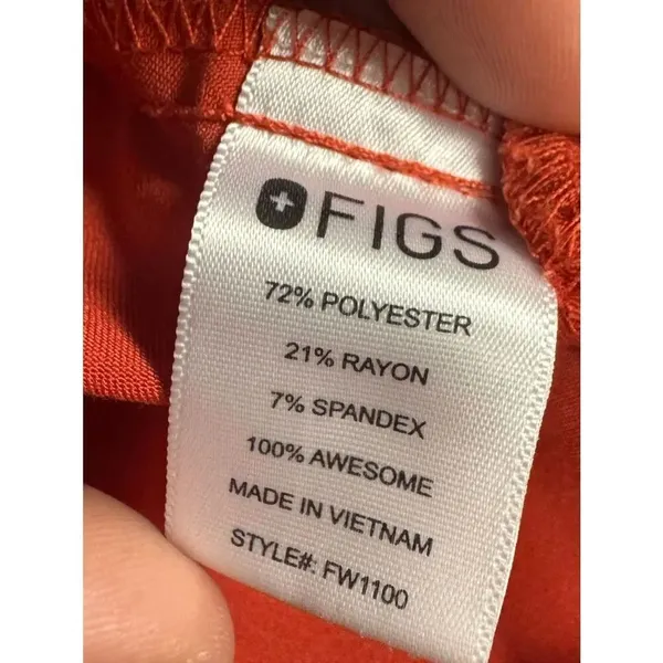 Figs Clay Casma Pocket Scrub Top Women’s Small - Image 3