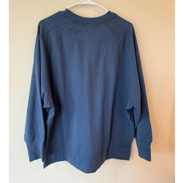 Earth Yoga Long Sleeve Pullover Oversized Sweatshirt Blue Women's Size Large - Image 2