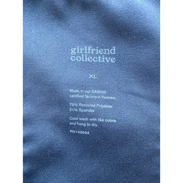 Girlfriend Collective Paloma Compression Bra in Navy Blue Size XL - Image 7