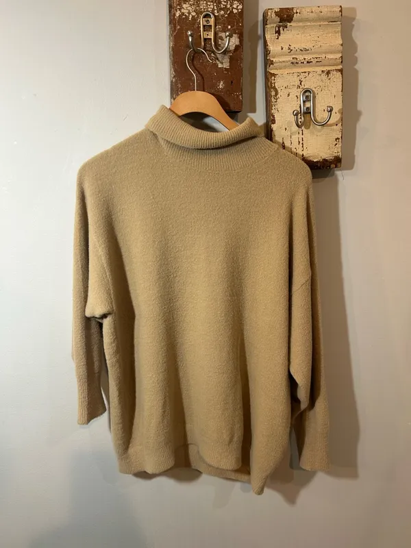 Aritzia Wilfred Hush Knit Turtleneck Chenille Sweater - Image 3
