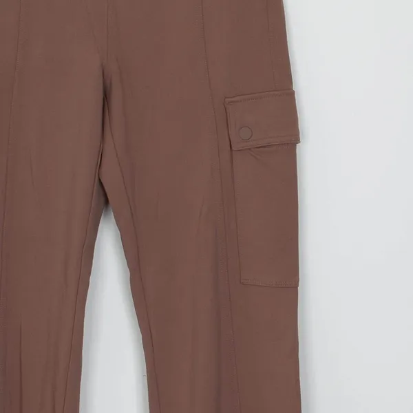 Athleta Delancey Straight Cargo Pant Womens XS‎ Brown High Rise Trousers Stretch - Image 5