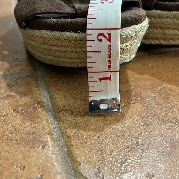 Ugg‎ Tawnie brown suede espadrille wedges size 9 - Image 4