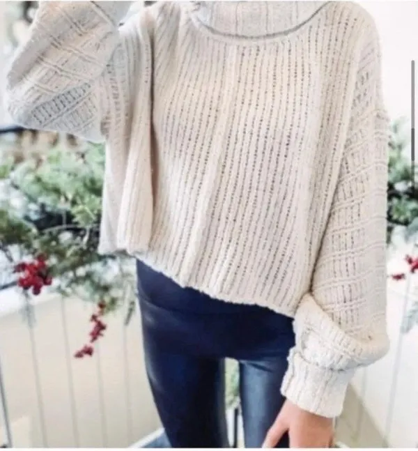 free People be yours cowl neck turtleneck sweater - Image 7