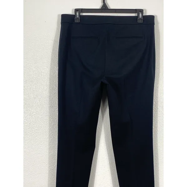 Lauren Ralph Lauren Black Flat Front Straight Dress Pants Size 8 Classic Stretch - Image 7