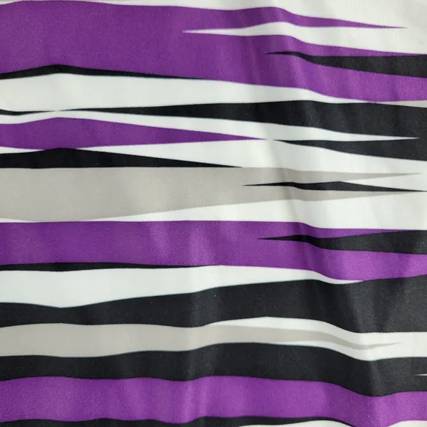 Greg Norman Womens Athletic‎ Tank Top S Purple White Stripes Collared Jersey - Image 7