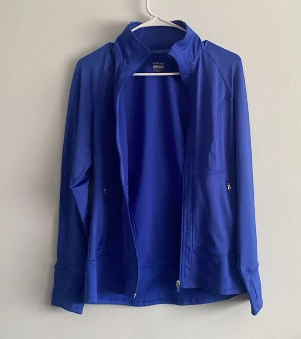 Royal Blue Lightweight Athletic Jacket - Image 6