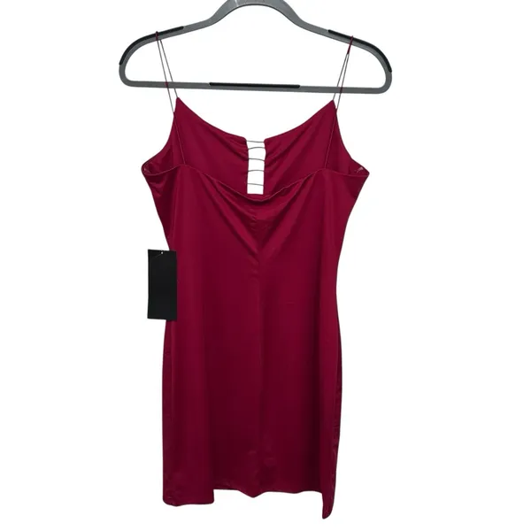 Bebe‎ XL Spaghetti Strap Beautiful Red Bodycon Bandage Dress NWT - Image 5