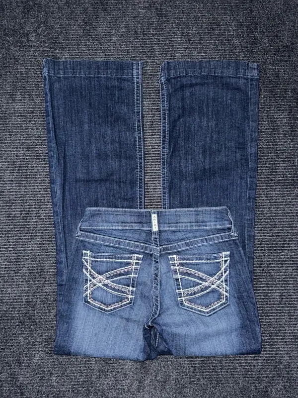 Ariat Mid Rise Entwined Trouser Jeans Marine Women’s 28 R 10025302 EUC - Image 2
