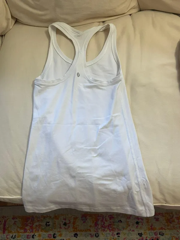 Lululemon White Tank Top - Image 2