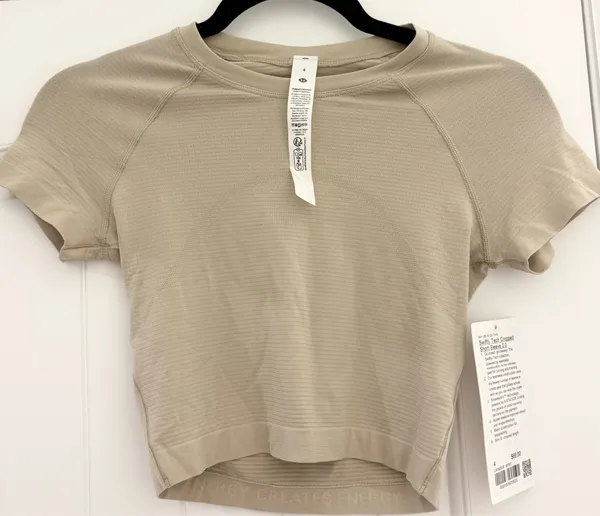 Lululemon Swiftly Tech Cropped Short Sleeve 2.0 - Image 2