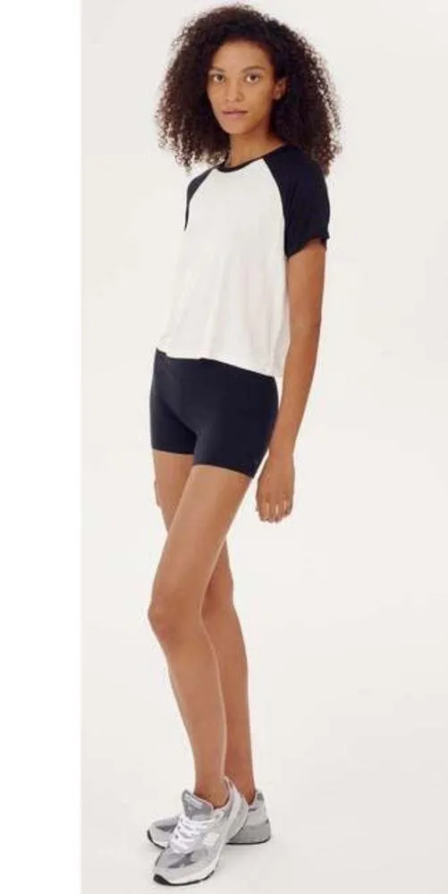 Splits59 Women’s Baseball Jersey Tee EUC White Navy Size XS EUC - Image 4