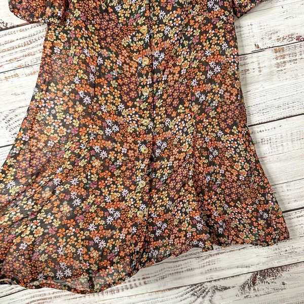 Free People Bonnie Boho Floral Print Mini Dress, EUC, Size Medium, MSRP $148 - Image 7