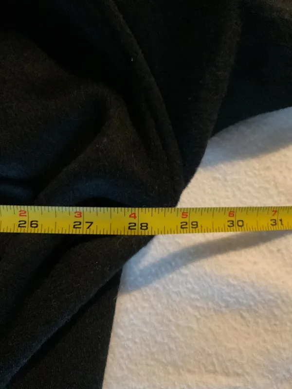 Casual Corner Women Wool blend long black Coat SZ14 bust58in - Image 6
