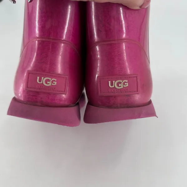 UGG Australia‎ Women's Pink Jelly Rain Boots Size 7 - Image 9