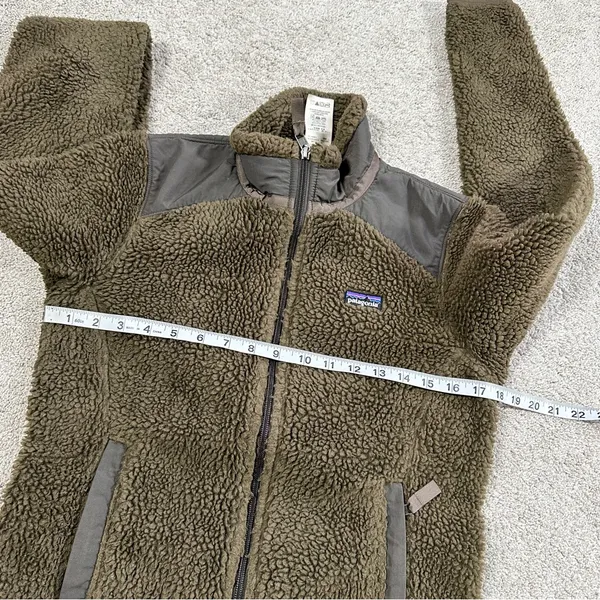 Patagonia Women's Fleece Retro-X Jacket Full Zip Stand-Up Collar Dark Walnut S - Image 14