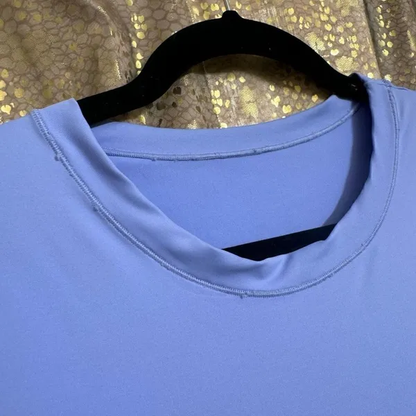 SKIMS Periwinkle Pastel Purple Long Sleeve Swim Rash Guard Top 2X - Image 3