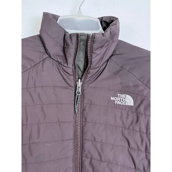 The North Face Puffer Jacket Purple Quilted Full Zip Small - Image 6