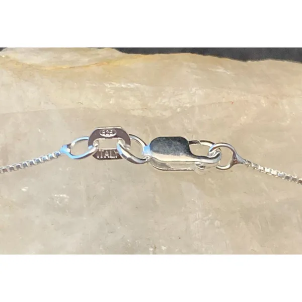 Vintage RJ Cubic Zirconia CZ Sterling‎ 925 Silver Pendant 18'' Chain Necklace 3g - Image 7